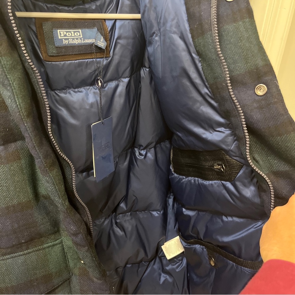 NEW $598 Polo Ralph Lauren Men's Size L Wool Holiday Bomber Tartan Plaid Jacket - Picture 13 of 16